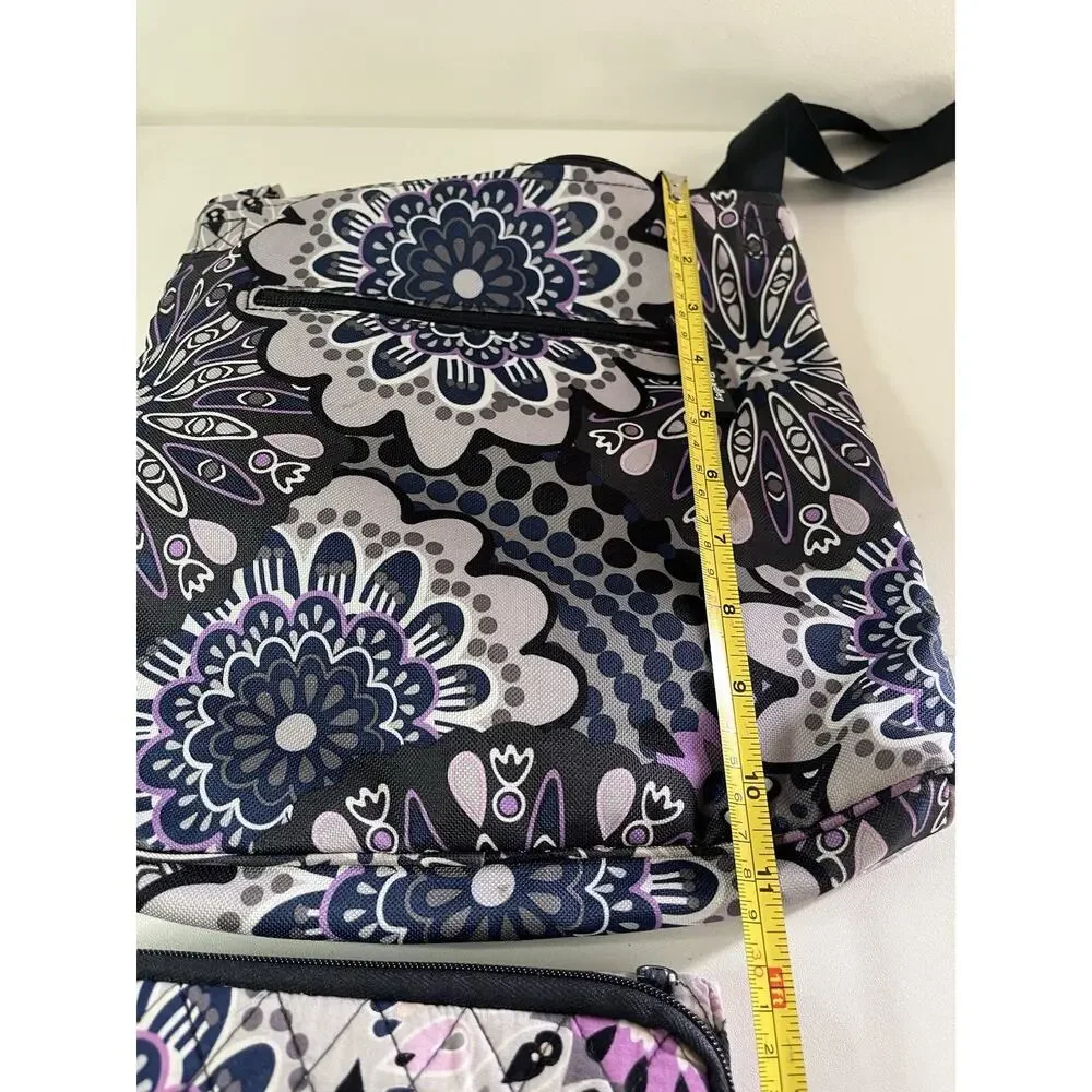 Vera Bradley Mimosa Medallion Hipster Crossbody Bag W Matching Trifold Wallet